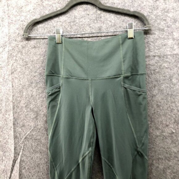 Victoria's Secret Active Leggings Womens XS High Rise Mesh Sides Sage Green - Picture 3 of 12
